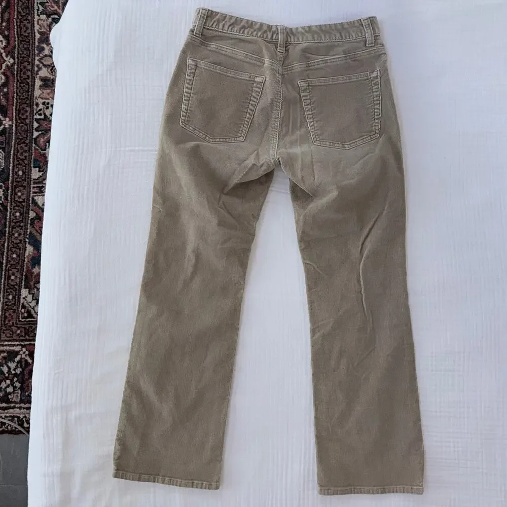 GAP Women's 8 Boot Cut Tan Corduroy 5 Pocket‎ Stretch Cotton Jeans